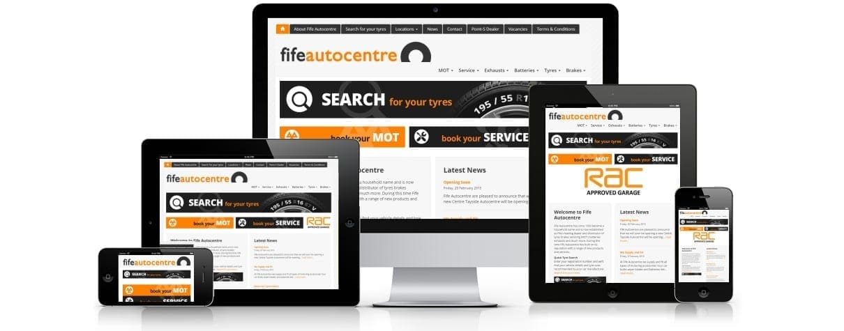 Fife Autocentre website design