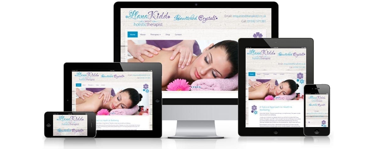 Llana Kidd Holistic Therapies - responsive website